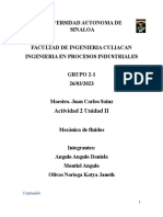 Universidad Autonoma de Sinaloa Facultad de Ingenieria Culiacan Ingenieria en Procesos Industriales GRUPO 2-1 26/03/2023 Maestro. Juan Carlos Sainz