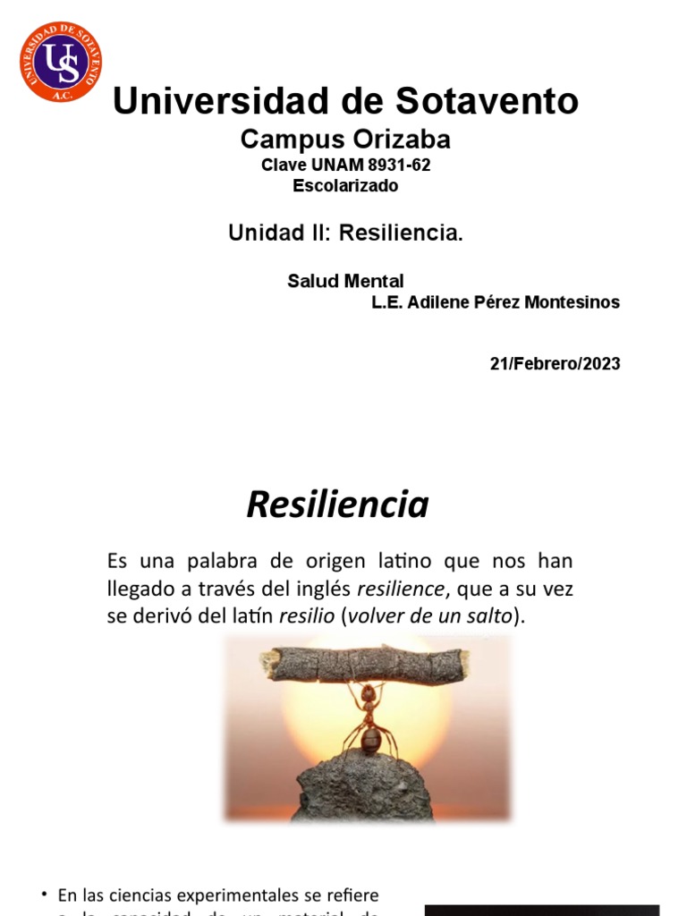 RESILIENCIA PDF Resiliencia psicológica Sicología