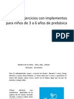 Rutina de Ejercicios Con Implementos para Niños de