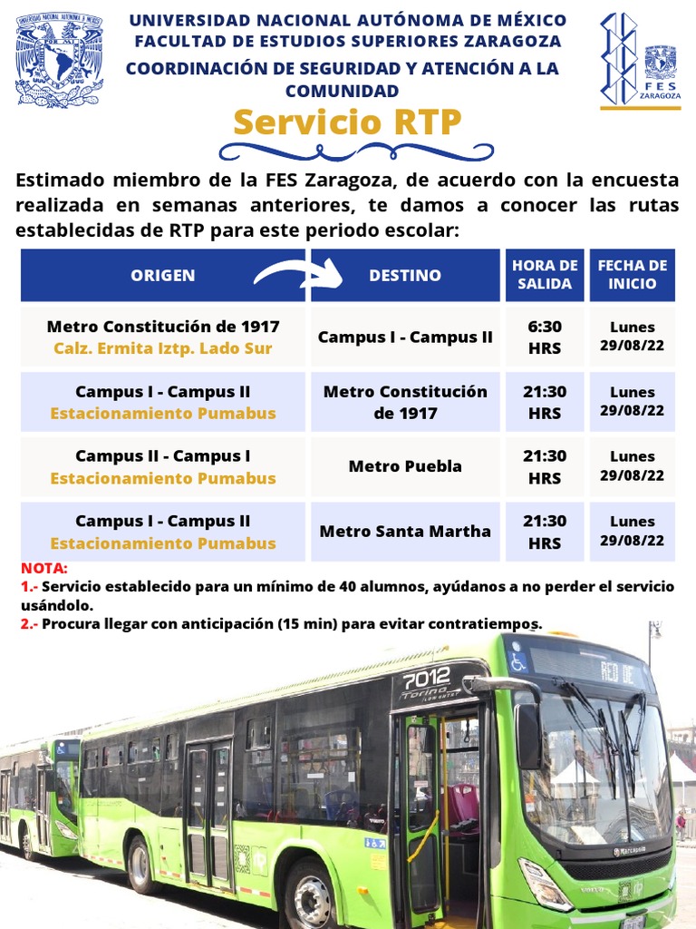 Rutas RTP 2023 | PDF
