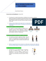 Programa de Rehabilitación Fisica para Hombro: Nombre Del Paciente: Viridiana Sánchez Popoca