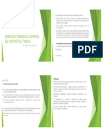 Derechos y Obligaciones de Las Partes Del Contrato de Trabajo