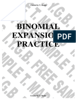 Binomial Expansions Practice