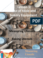 Tle102 Uses of Tools and Bakery Equipment