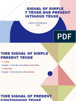 Time Signal of Simple Present Tense and Present