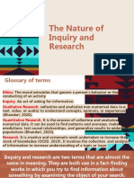 The Nature of Inquiry and Research