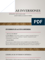 INVERSIONES DIFERIDAS Y GASTOS DE ORGANIZACIÓN