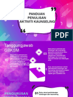 Panduan Penulisan Aktiviti Kaunseling