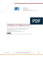 Diagnóstico de La Gestión de La Calidad e Inocuidad en La Torrefactora Pinar