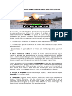 Noticia # 1 Actualidad de La Guerra Rusia y Ucrania 06 02 2023