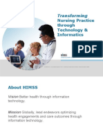 Transforming: Nursing Practice Through Technology & Informatics