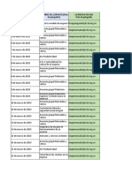 FECHA (Lista Desplegable) Nombre Del Servicio (Lista Desplegable) Licencias en Uso Lista Desplegable