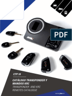 Catalogo Transponder y Preprogramacion de Mandos KRC ctp16