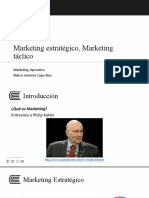 Marketing Estratégico, Marketing Táctico: Marketing Operativo Marco Antonio Cajas Ríos