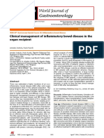 Clinical Management of Inflammatory Bowel Disease in The Organ Recipient