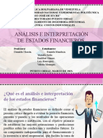 ANÁLISIS E INTERPRETACIÓN DE ESTADOS FINANCIEROS 