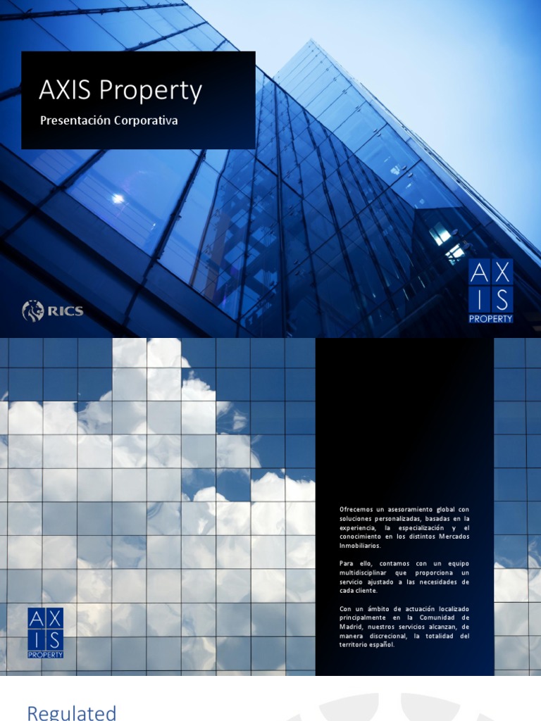 AXIS Property Presentacion Corporativa PDF Marketing España