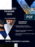 Congreso Panamá 2023: 20 Al 24 de Septiembre