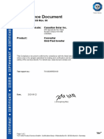 CS - Certificate - CSI 125KTL GI E - IEC 61727 - IEC 62116