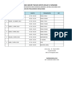 JADWAL PAT Kelas - 6 KORWIL - 1 2022 - 2023