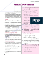 Sequence and Series: Synopsis