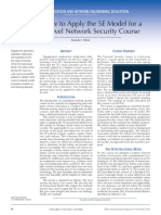 Secret: How To Apply The 5E Model For A Master'S Level Network Security Course