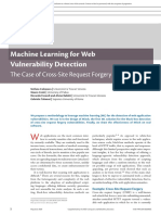 Machine Learning For Web Vulnerability Detection: The Case of Cross-Site Request Forgery
