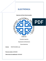 Electrónica: Ejercicios de Primer Parcial Resueltos