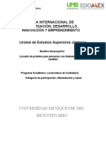 Feria Internacional de Investigación, Desarrollo, Innovación Y Emprendimiento Unidad de Estudios Superiores Jilotepec