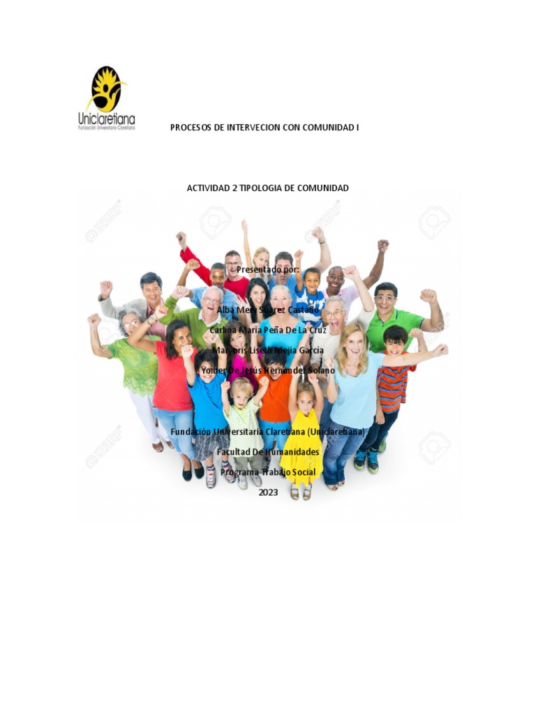 1 port tipologia de comunidades pdf trabajo social sociedad