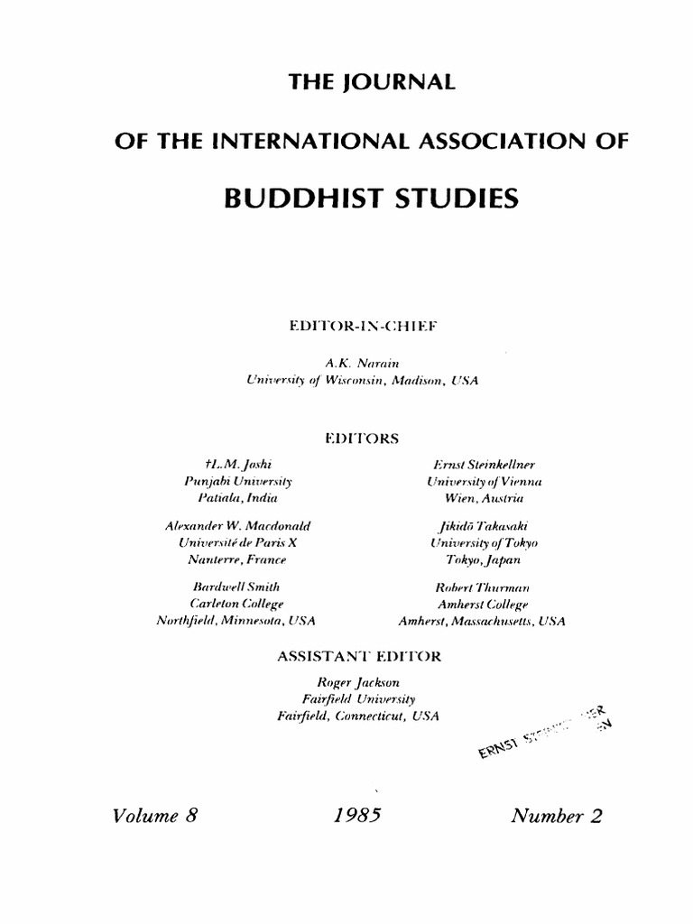 International Journal of Buddhist Studies | PDF | Religious Faiths ...