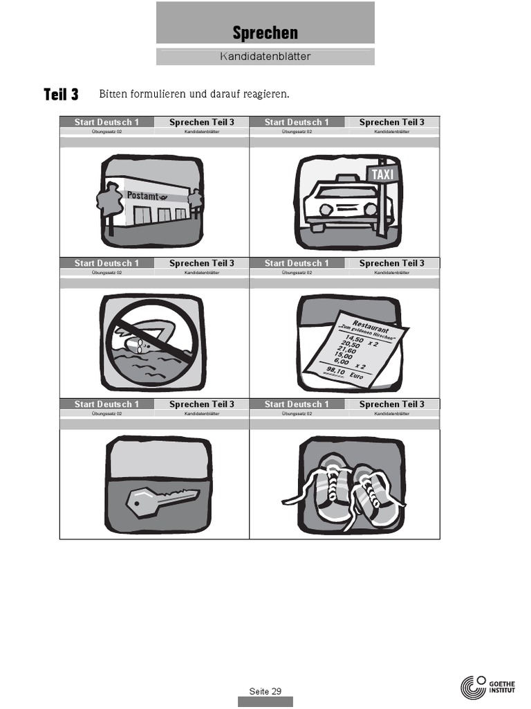 Sprechen - Teil 3 - 3 | PDF