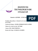 Instituto Tecnológico de Culiacán: Nombre Del Profesor