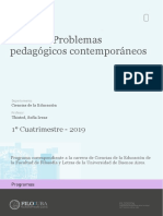 Materia: Problemas Pedagógicos Contemporáneos: 1° Cuatrimestre - 2019