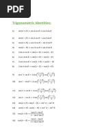 Trigonometry Formulas