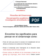 Filosofías Del Cimarronaje Febrero 2022