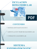 Articulacion Temporomandibular: Dra. Elizabeth Vicencio Astudillo Cirujano Dentista Universidad de Valparaiso