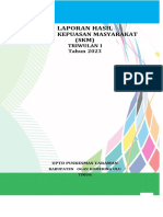 Laporan Hasil: Survei Kepuasan Masyarakat (SKM)