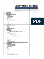 Learning Program Checklist