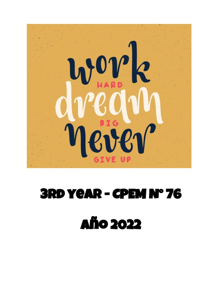 Cuadernillo 3ro Ingles Pdf