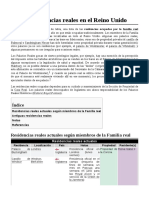 Anexo Residencias Reales en El Reino Unido