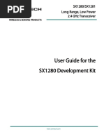 User Guide For The Sx1280 Development Kit: Sx1280/Sx1281 Long Range, Low Power 2.4 GHZ Transceiver