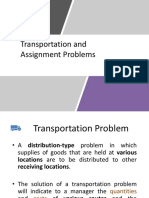 3.transportation and Assignment Problem