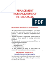 SCH 402 Replacement Nomenclature of Heterocycles