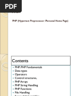 PHP (Hypertext Preprocessor /personal Home Page)