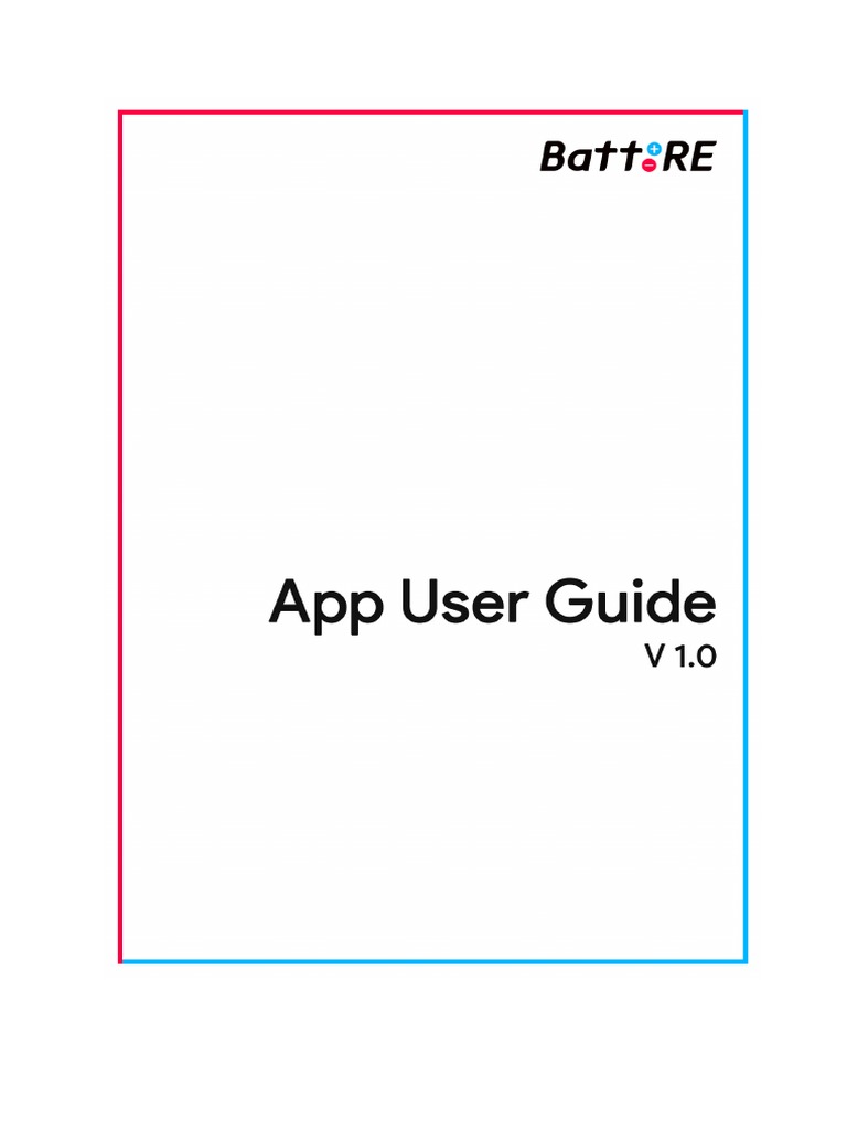 BattRE App Guide V1.0 | PDF | Qr Code | Google Play