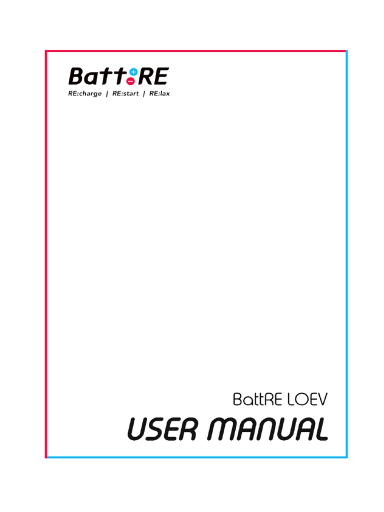 BattRE Loev User Manual | PDF
