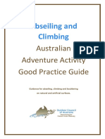 Abseiling and Climbing: Australian Adventure Activity Good Practice Guide