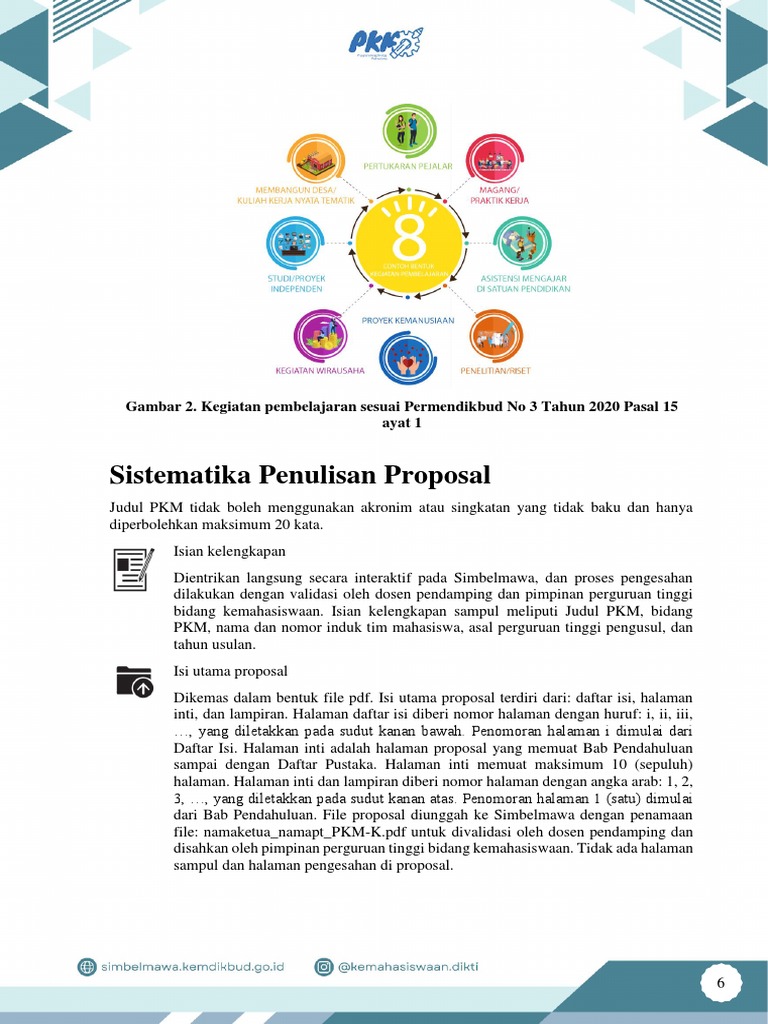 Panduan Penulisan Proposal PKM-K | PDF