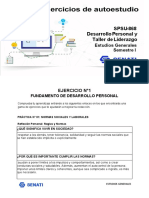 SPSU-868 Desarrollo Personal y Taller de Liderazgo: Estudios Generales Semestre I